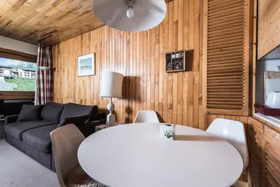 Coin salon dans l'établissement Résidence Pontet A - Appartement avec un accès direct sur la piste MAE-2854