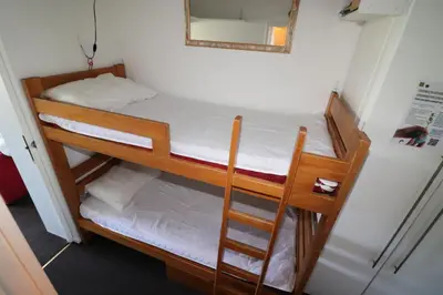 Un ou plusieurs lits dans un hébergement de l'établissement Résidence Home Club - Studio avec vue imprenable retour ski aux pieds MAE-6474