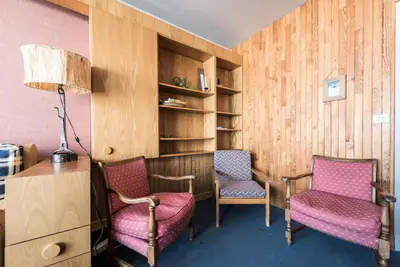 Coin salon dans l'établissement Résidence Bec Rouge - Appartement lumineux·Skis aux pieds·Balcon MAE-2744