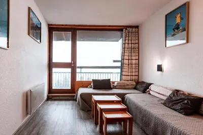 Un ou plusieurs lits dans un hébergement de l'établissement Résidence Nova - Appartement 2 pièces 6 personnes proche des pistes, des commerces, de la garderie et de l'ESF au centre de la station d’Arc 1800 MAE-2030