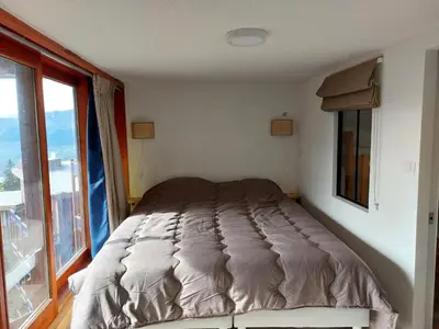 Un ou plusieurs lits dans un hébergement de l'établissement Résidence Aiguille Grive Bat I - Appartement 4 pièces en duplex pour 10 personnes à Arc 1800 dans le village de Charmettoger, au pied des pistes MAE-2172
