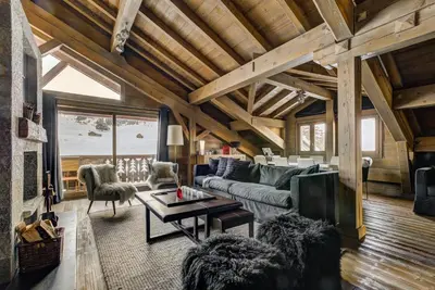 Plan de l'établissement Luxurious Ski-in Ski-out Duplex on Ski Slope