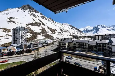 Plan de l'établissement Résidence Hameau De Toviere - Duplex rénové · Départ et retour skis aux pieds · MAE-1434