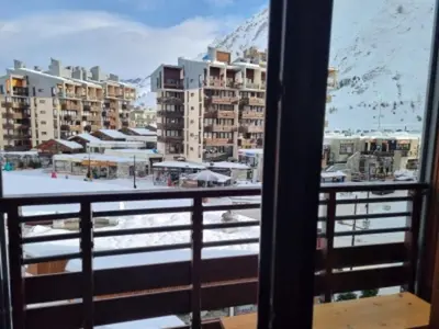 L'établissement Studio central à Tignes, proche pistes, balcon - FR-1-449-189 en hiver