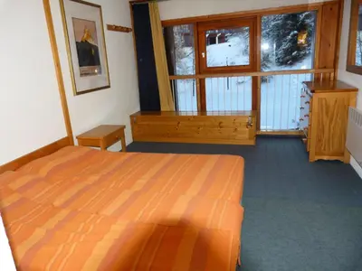 Un ou plusieurs lits dans un hébergement de l'établissement Résidence Aiguille Grive Bat Iii - Appartement 3 pièces 8 personnes en duplex, skis aux pieds, dans le village de Charmettoger à Arc 1800 MAE-2171