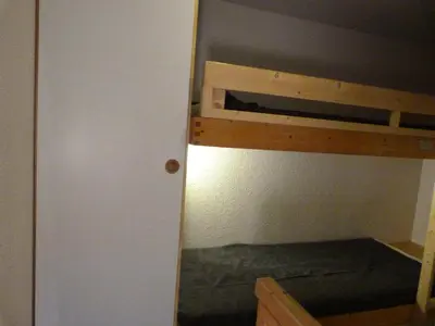 Un ou plusieurs lits dans un hébergement de l'établissement Résidence Aiguille Grive Bat Iii - Appartement 3 pièces 8 personnes en duplex, skis aux pieds, dans le village de Charmettoger à Arc 1800 MAE-2171