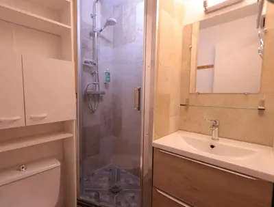 Salle de bains dans l'établissement Tignes Val Claret - Studio 2-3 personnes proche des pistes