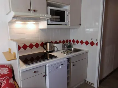 Cuisine ou kitchenette dans l'établissement Tignes Val Claret - Studio 2-3 personnes proche des pistes