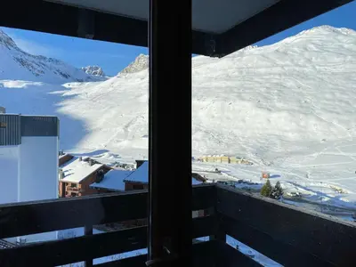 Vue générale sur la montagne ou vue sur la montagne depuis l'appartement