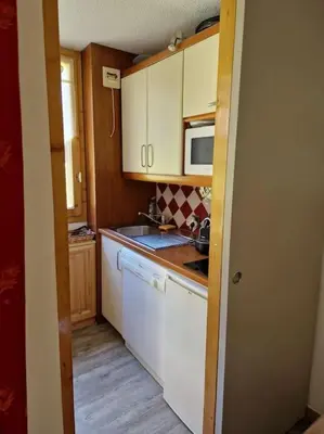 Cuisine ou kitchenette dans l'établissement Belle-Plagne / Cœur de station / Ski aux pieds