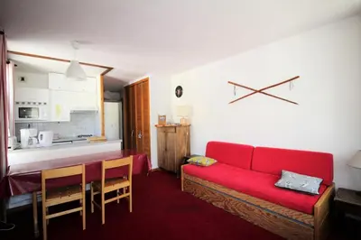 Cuisine ou kitchenette dans l'établissement Le Prariond - Au centre de la station appartement pour 4 pers. MAE-1314