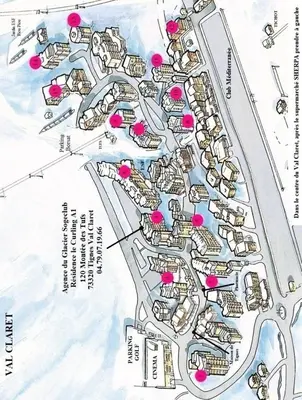 Plan de l'établissement Les Tufs - Tres bel appartement de 60 m² proche des pistes MAE-5054