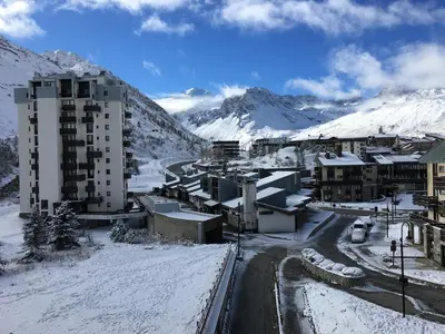 Vue générale sur la montagne ou vue sur la montagne depuis l'appartement