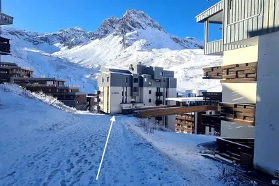 Vue générale sur la montagne ou vue sur la montagne depuis l'appartement