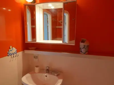 Salle de bains dans l'établissement Studio jusqu'à 4 pers à Arc 2000, animaux admis - FR-1-411-855