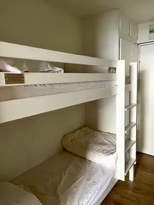 Un ou plusieurs lits dans un hébergement de l'établissement Studio Tignes Le Lavachet