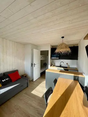 Coin salon dans l'établissement Studio Tignes Le Lavachet
