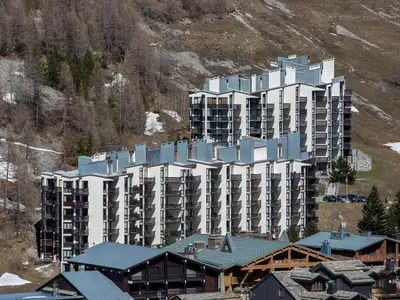 Vue générale sur la montagne ou vue sur la montagne depuis l'appartement
