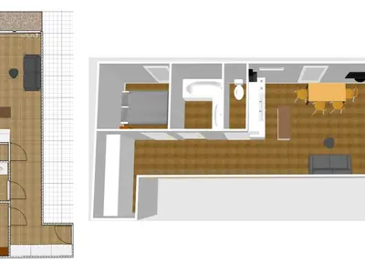 Plan de l'établissement Appartement cosy avec wifi, au cœur de Val-d'Isère, proche des pistes et des commodités - FR-1-694-42