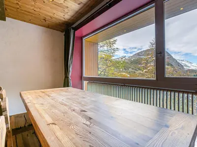 Vue générale sur la montagne ou vue sur la montagne depuis l'appartement