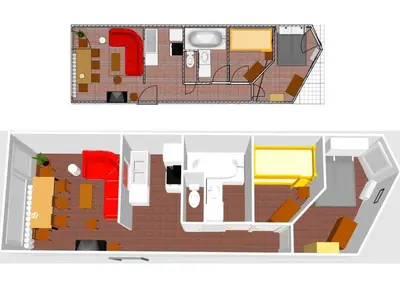 Plan de l'établissement Charmant Appartement Confortable avec Wifi, Navette Gratuite pour les Pistes, à Val-d'Isère - FR-1-694-49