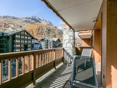 Vue générale sur la montagne ou vue sur la montagne depuis l'appartement