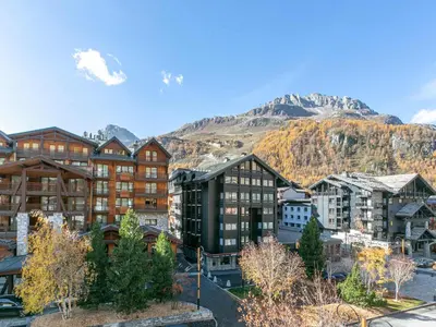 Vue générale sur la montagne ou vue sur la montagne depuis l'appartement