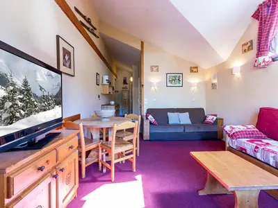Plan de l'établissement Studio cabine cosy avec wifi et parking à Val-d'Isère - FR-1-694-55