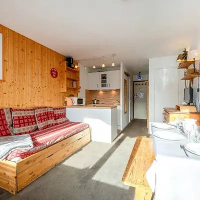 Studio cosy skis aux pieds à La Daille