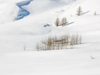 L'établissement Studio cabine 4 pers. aux pieds des pistes avec parking, animaux acceptés - FR-1-694-66 en hiver