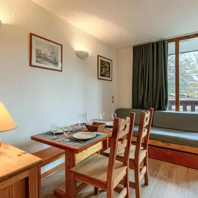 Studio cabine 4 pers. aux pieds des pistes avec parking