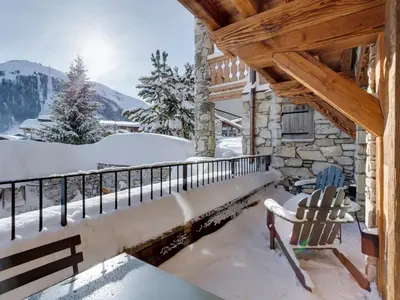 Vue générale sur la montagne ou vue sur la montagne depuis l'appartement