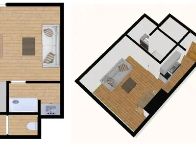 Plan de l'établissement Studio cosy au cœur de Val-d'Isère, pieds des pistes, accès wifi, 2 pers. - FR-1-694-74