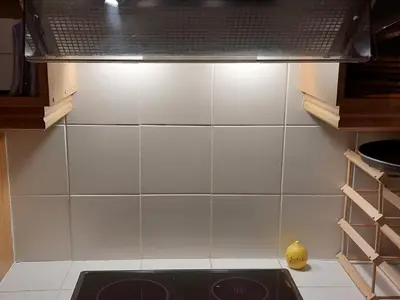 Cuisine ou kitchenette dans l'établissement Studio lumineux avec wifi près des pistes - FR-1-694-70