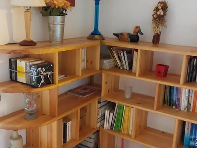 Bibliothèque dans l'appartement