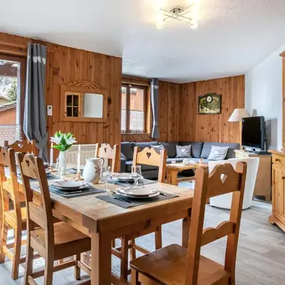 Appartement de style montagnard dans chalet rustique