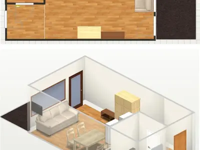 Plan de l'établissement Studio cosy avec wifi proche centre Val-d'Isère - FR-1-694-86
