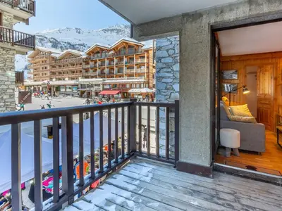 Vue générale sur la montagne ou vue sur la montagne depuis l'appartement