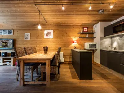 Cuisine ou kitchenette dans l'établissement Appartement haut de gamme au centre, animaux admis, WiFi - FR-1-694-107