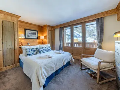 Un ou plusieurs lits dans un hébergement de l'établissement Prestigieux appartement de 140m² aux pieds des pistes, proche village enfants, Val-d'Isère - FR-1-694-114