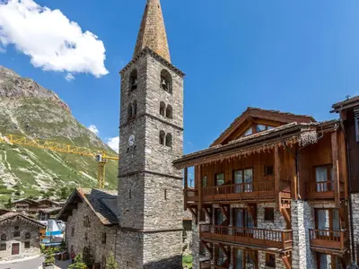 Vue générale sur la montagne ou vue sur la montagne depuis l'appartement