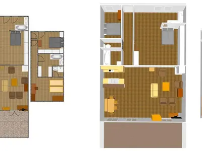Plan de l'établissement Élégant Appartement de Standing avec Terrasse et Accès Direct aux Pistes à Val-d'Isère - FR-1-694-119