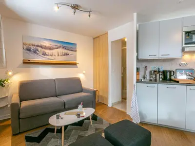 Cuisine ou kitchenette dans l'établissement Studio Sud avec Balcon, Animaux Bienvenus - FR-1-694-121