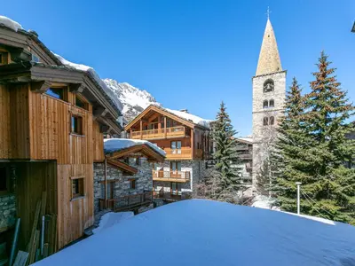Vue générale sur la montagne ou vue sur la montagne depuis l'appartement