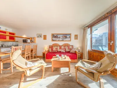 Plan de l'établissement Appartement confortable skis aux pieds à La Daille, animaux admis - FR-1-694-127