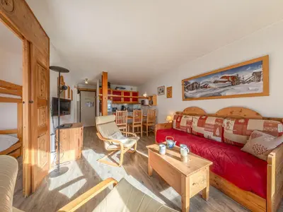 Plan de l'établissement Appartement confortable skis aux pieds à La Daille, animaux admis - FR-1-694-127