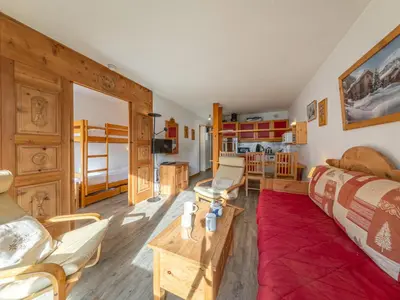 Plan de l'établissement Appartement confortable skis aux pieds à La Daille, animaux admis - FR-1-694-127