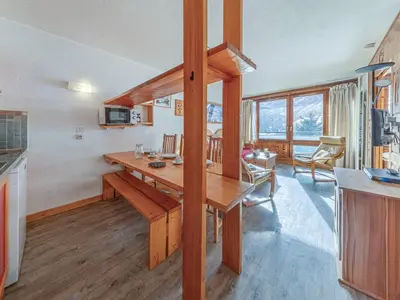 Plan de l'établissement Appartement confortable skis aux pieds à La Daille, animaux admis - FR-1-694-127