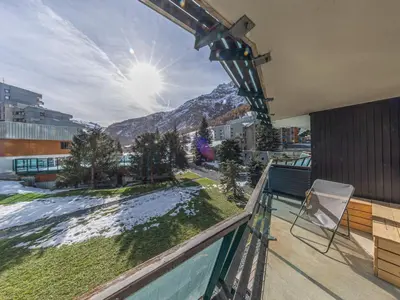 Vue générale sur la montagne ou vue sur la montagne depuis l'appartement