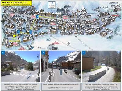 Plan de l'établissement Studio rénové avec wifi, 2/4 pers, Val-d'Isère - FR-1-694-152